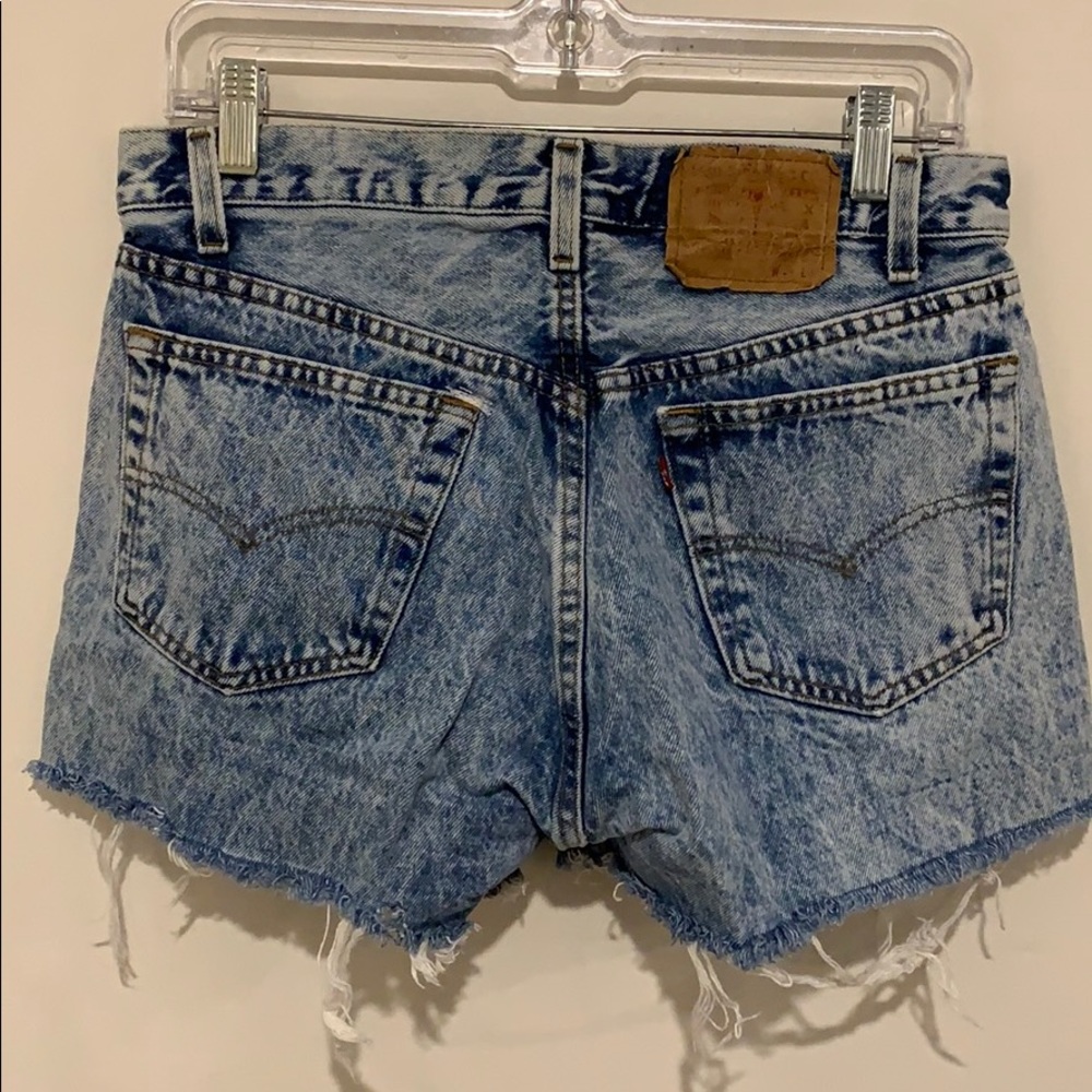Levi Jean shorts. Acid wash